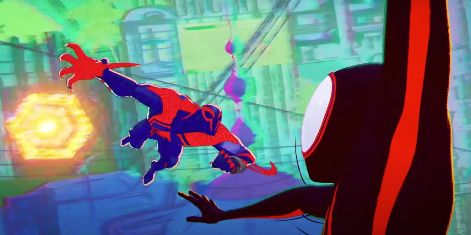 Spider-Man 2099 Miguel Ohara and Miles Morales in Spider-Verse 2 trailer