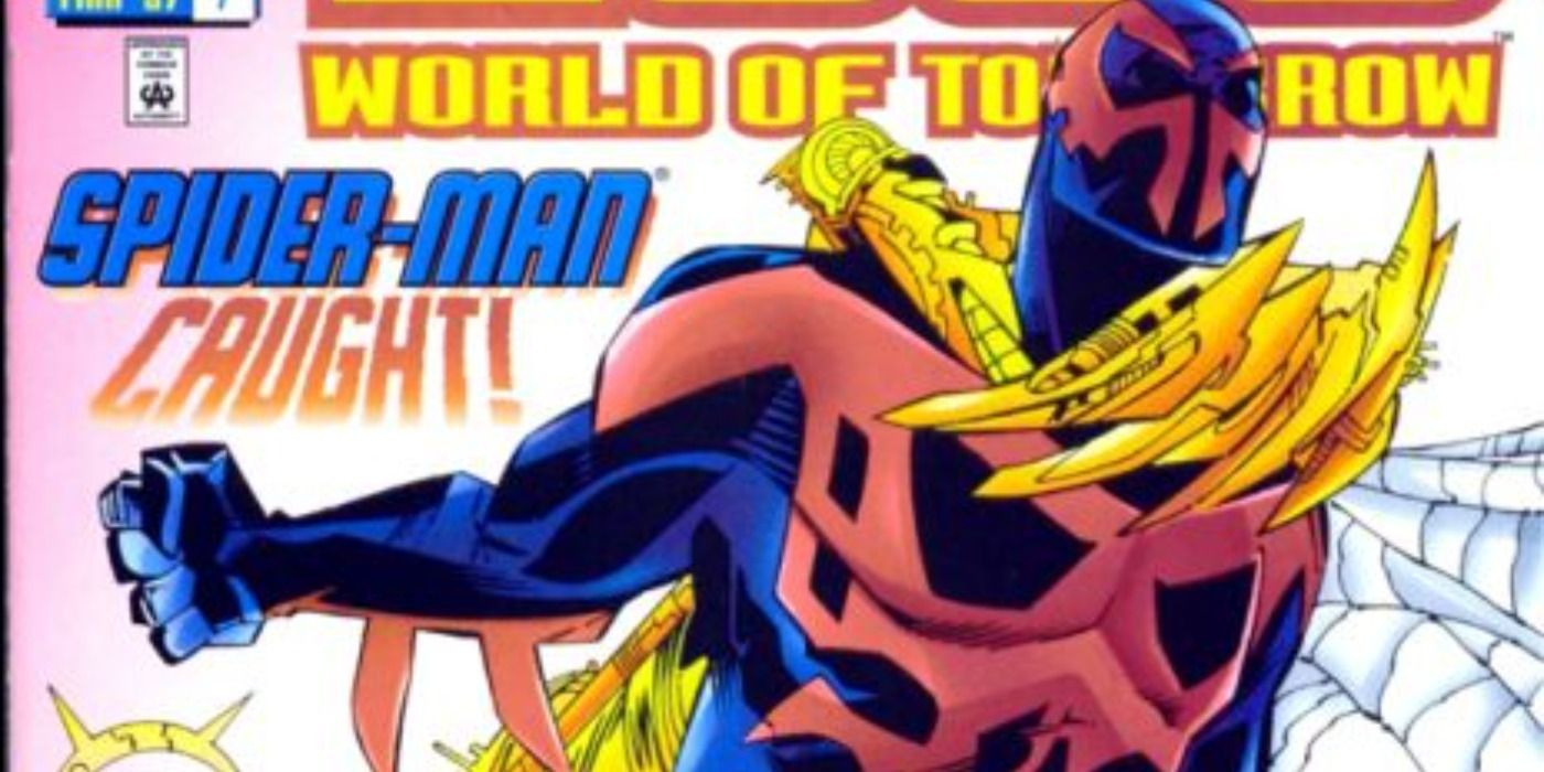 Spider-Man 2099 is captured in Marvel Comics.