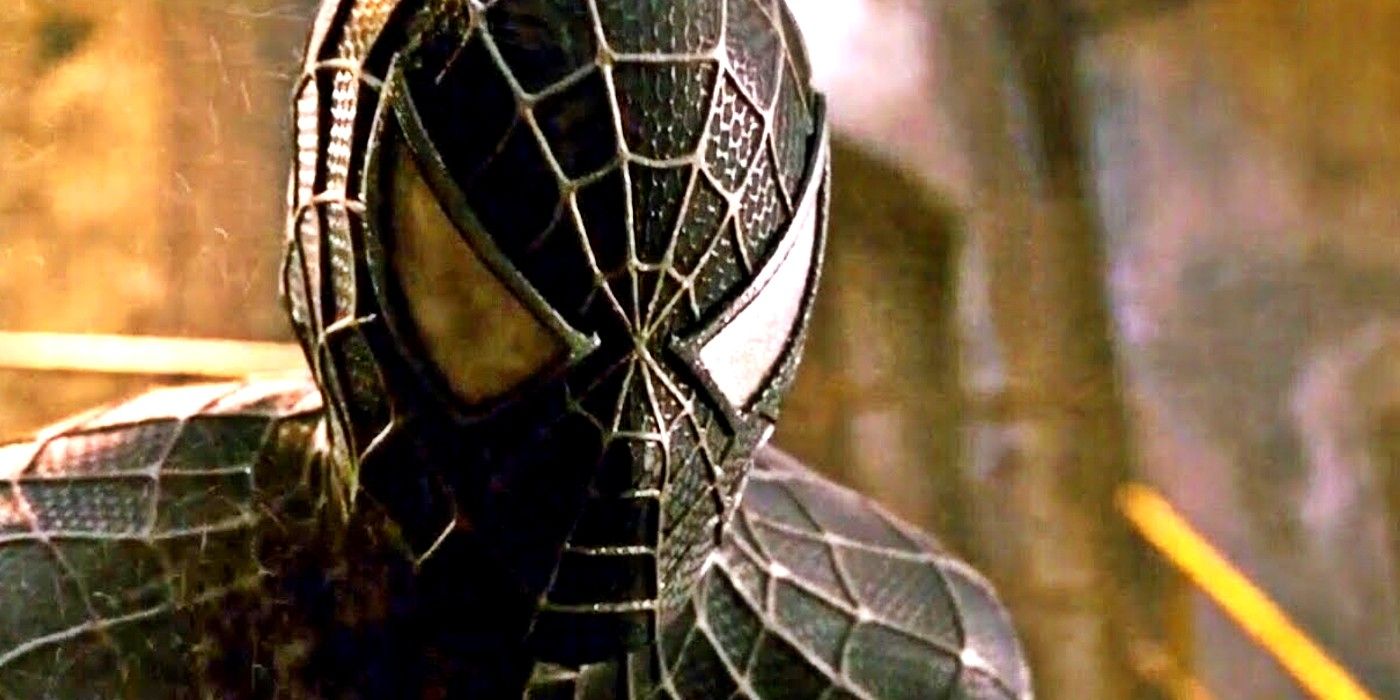 The black suit Spidey in Spider-Man 3
