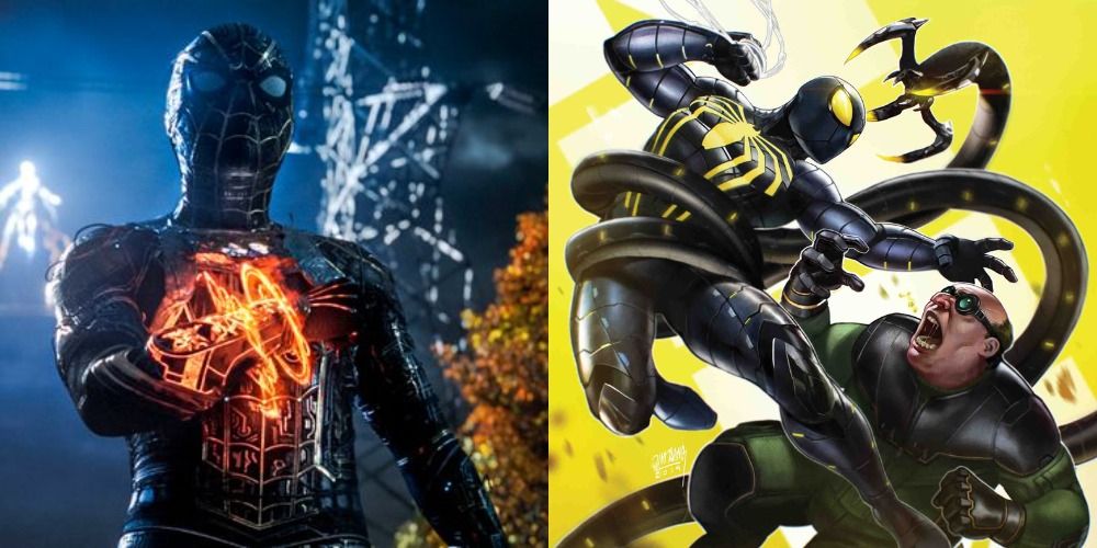 The major differences in Spider-Man&rsquo;s black and gold suit