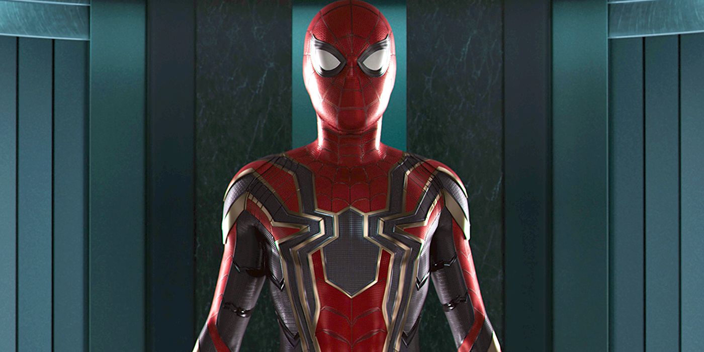 The Iron Spider Suit in display in Spider-Man Homecoming 