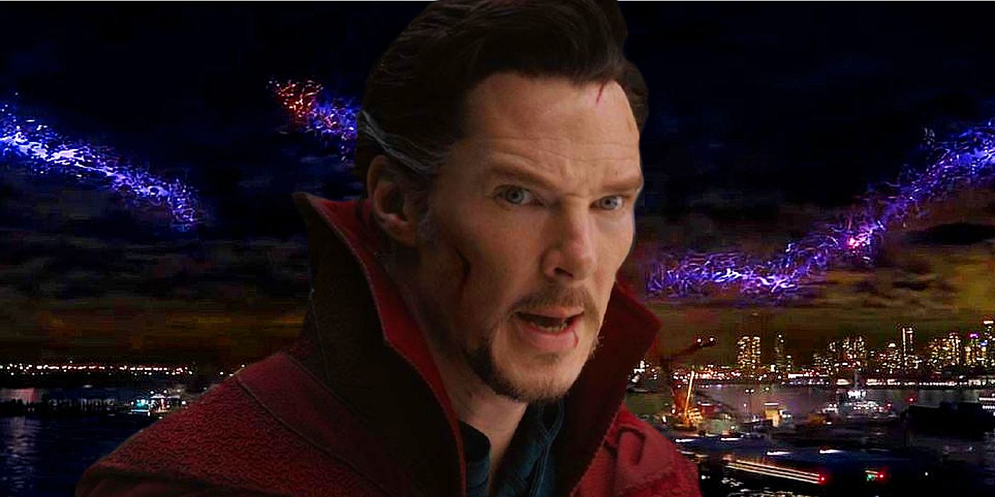 An image of Doctor Strange looking serious in Spider-Man: Homecoming 3