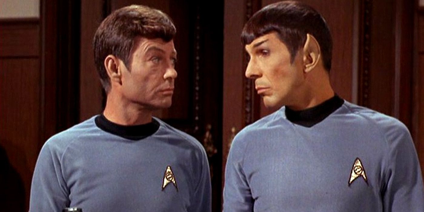 Spock and Dr. McCoy in Star Trek