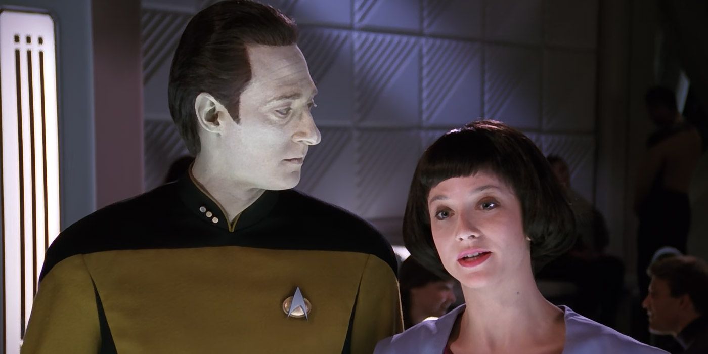 Data and his daughter Lal in Star Trek: The Next Generation