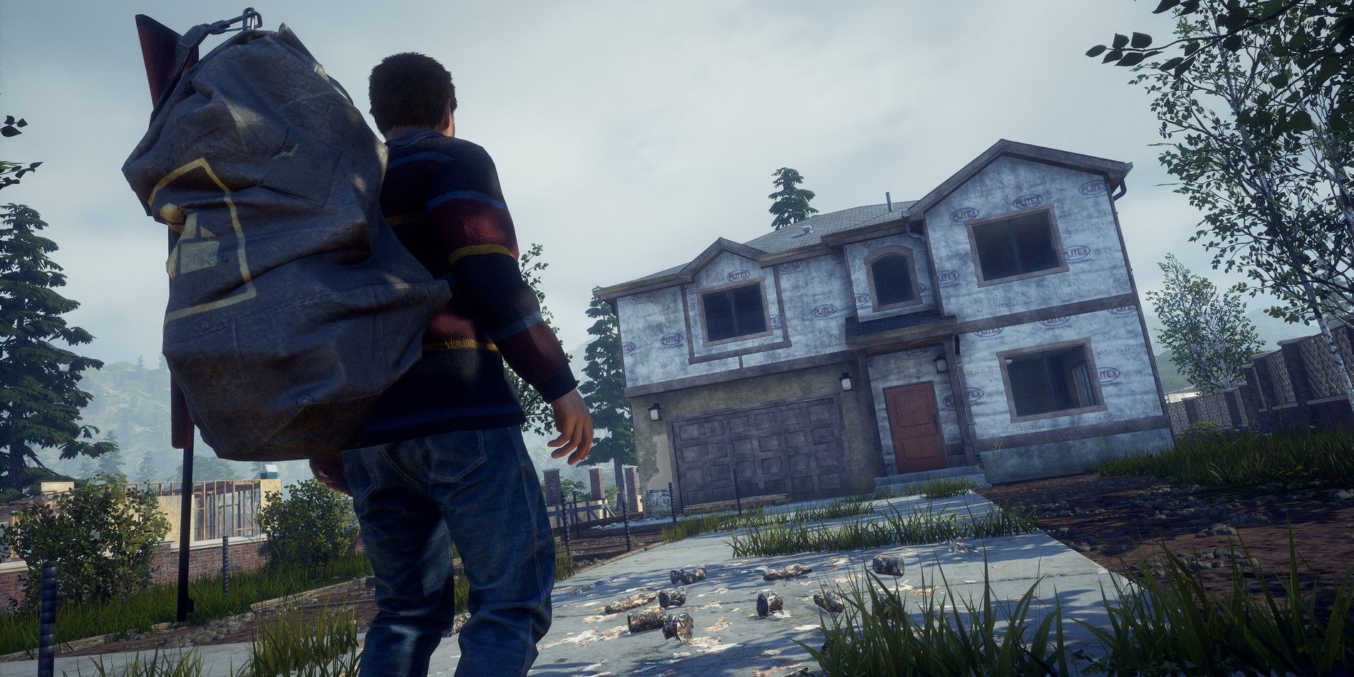 A survivor approaches a house in State of Decay 2.