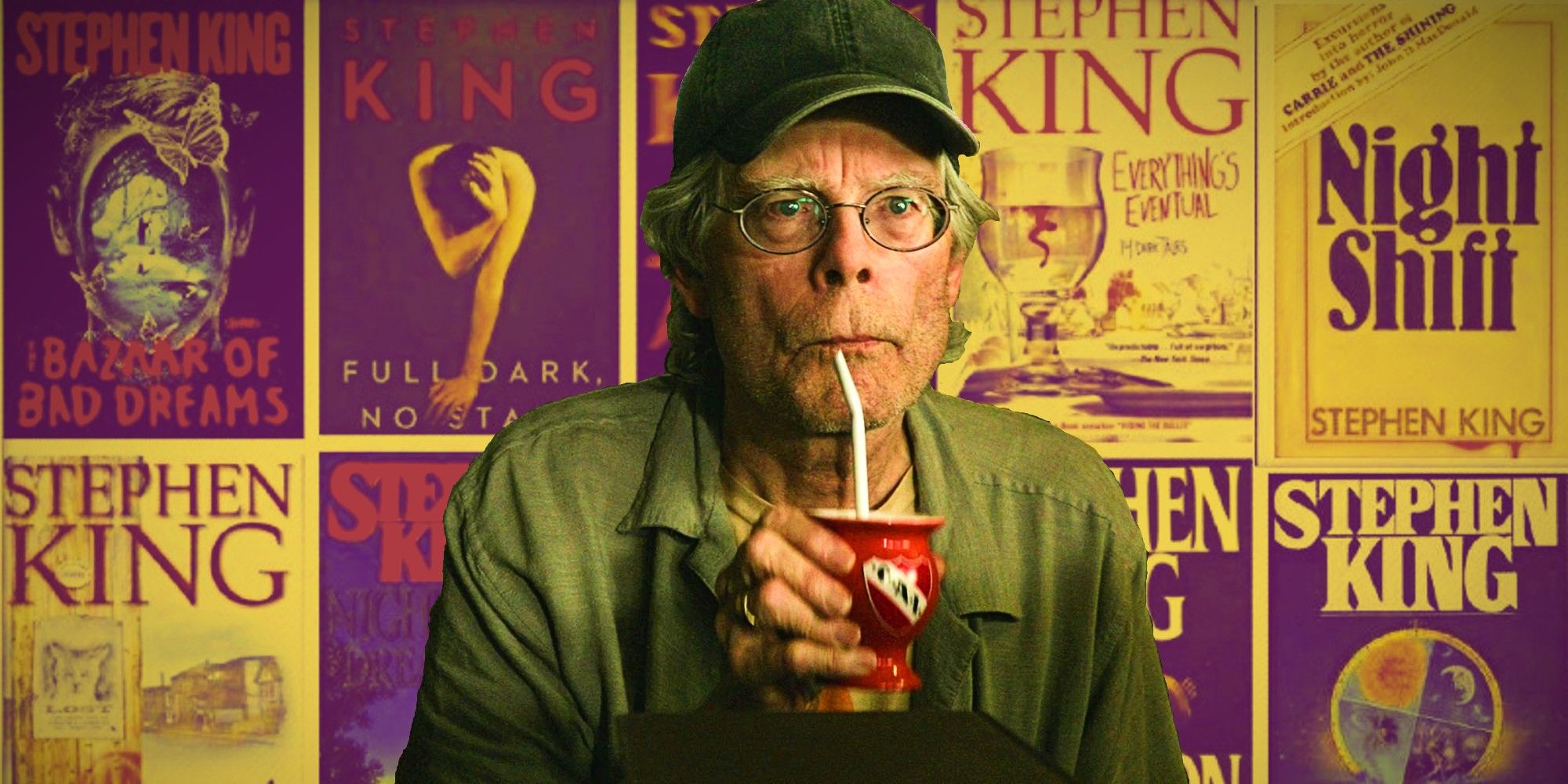 Stephen King with his short story collections