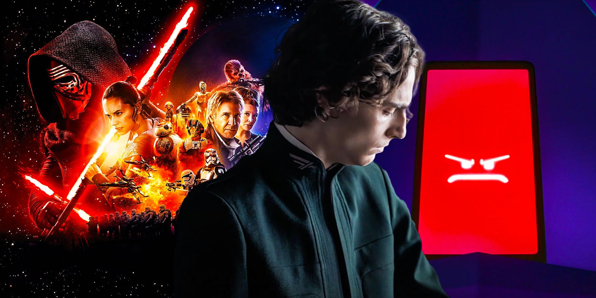 Strange 2021 movie tropes timothee chalamet muscles iphone trying to kill you star wars references