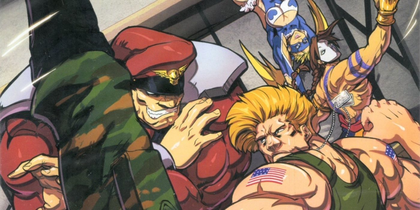 Characters from Street Fighter fighting in the comic