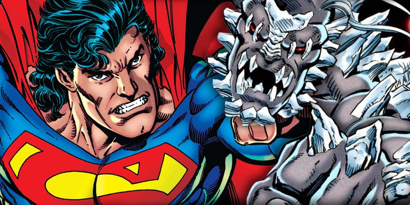 Superman and Doomsday from DC Comics.