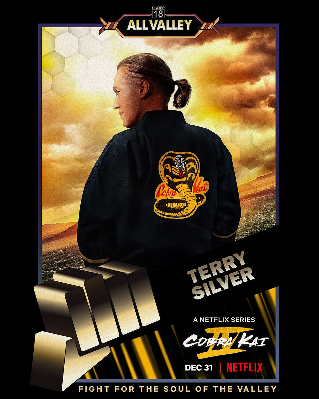 Terry Silver Cobra Kai Character Poster