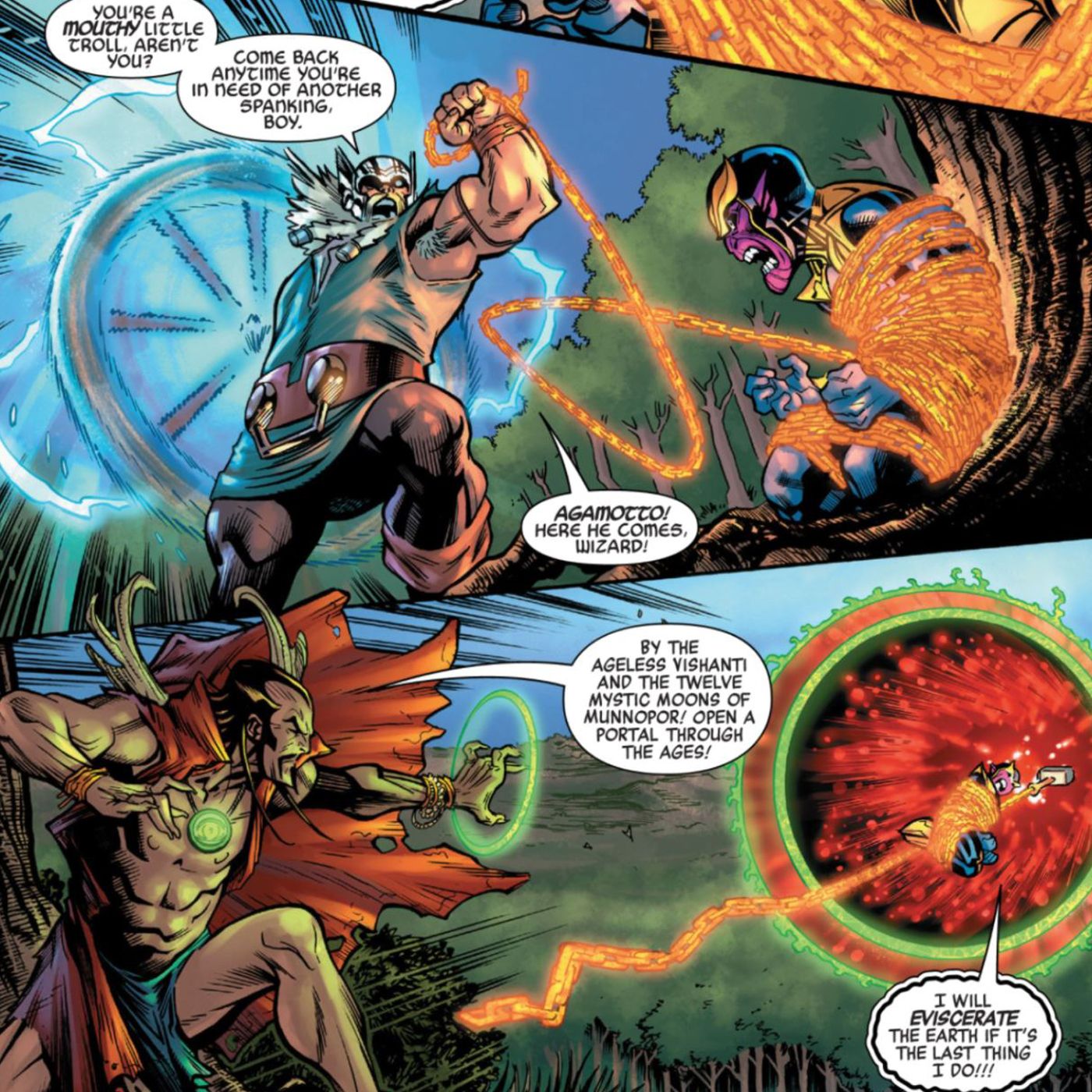 Thanos Odin Marvel Comics