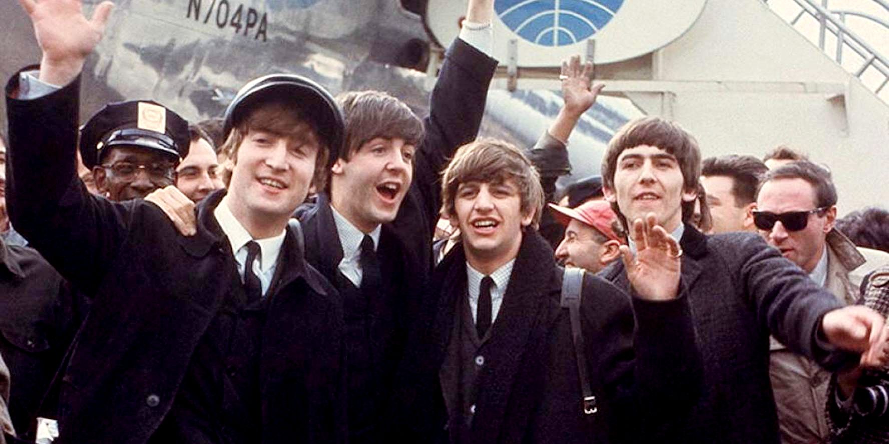 All four Beatles members in The Beatles 8 Days a Week Movie