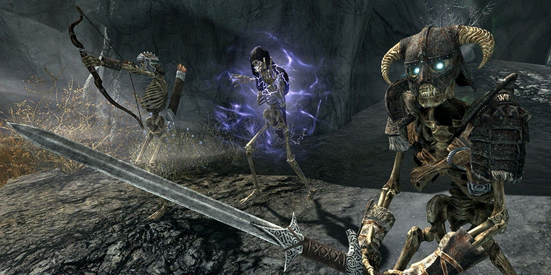 Skeletons in Skyrim Anniversary Edition