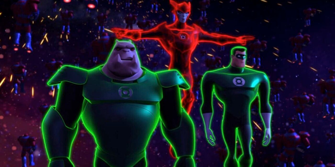 The Green Lantern Corps arrive in the animated series.