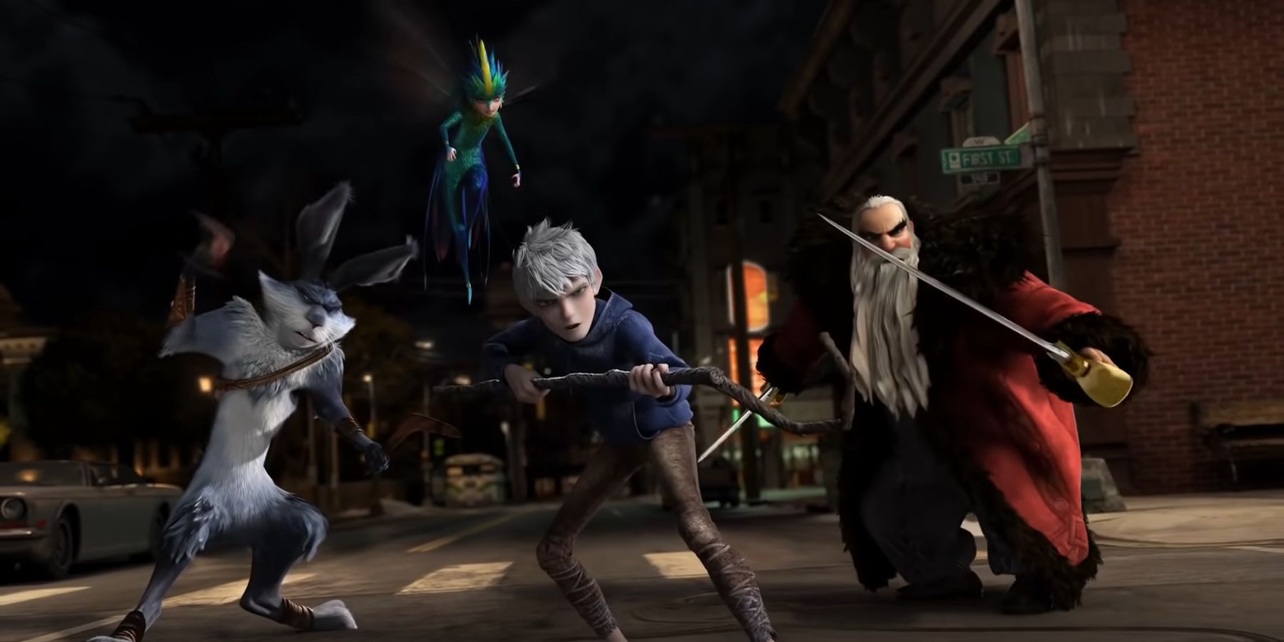 The Guardians united to fight Pitch Black in Rise Of The Guardians
