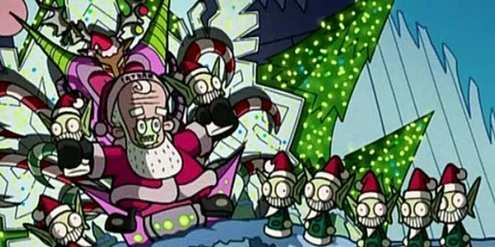 Santa Claus and elves in The Most Horrible X-Mas Ever episode of Invader Zim