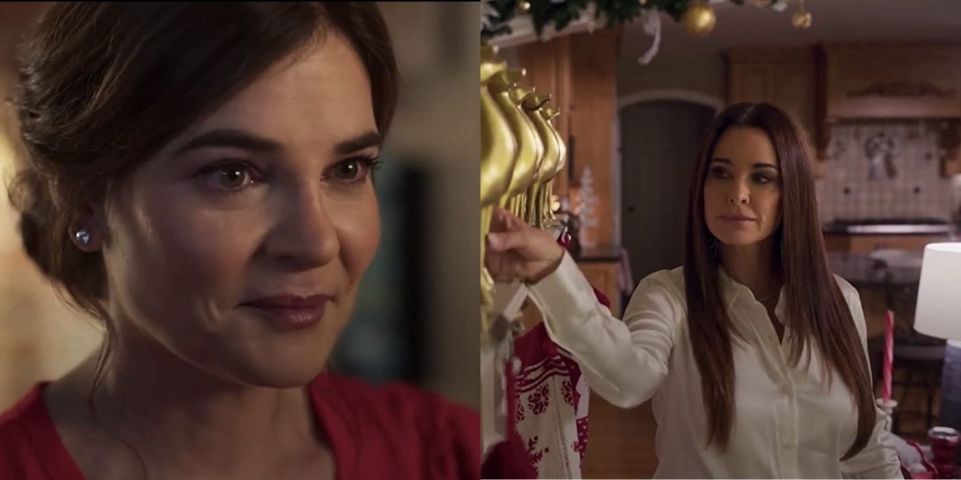 Split Image: Diana and Trish in The Real Housewives Of The North Pole