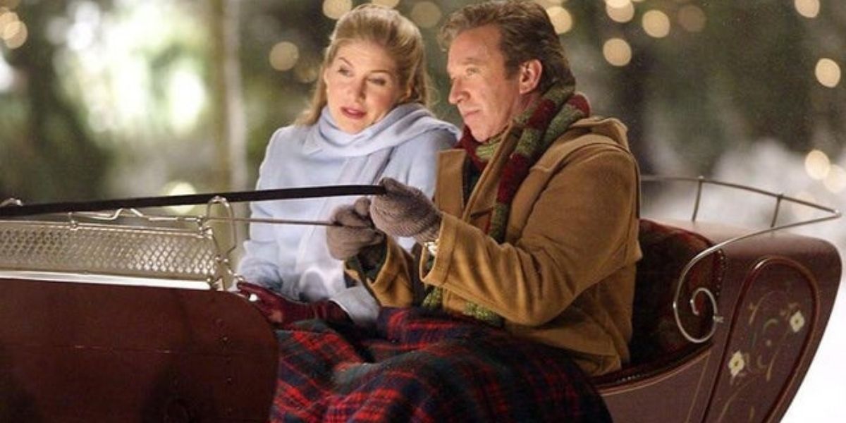 Scott and Carole on a sleigh ride in The Santa Clause 2