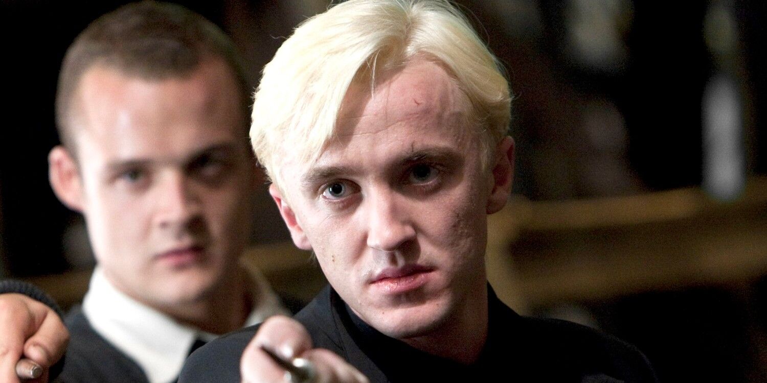 Grim looking Draco Malfoy in Harry Potter