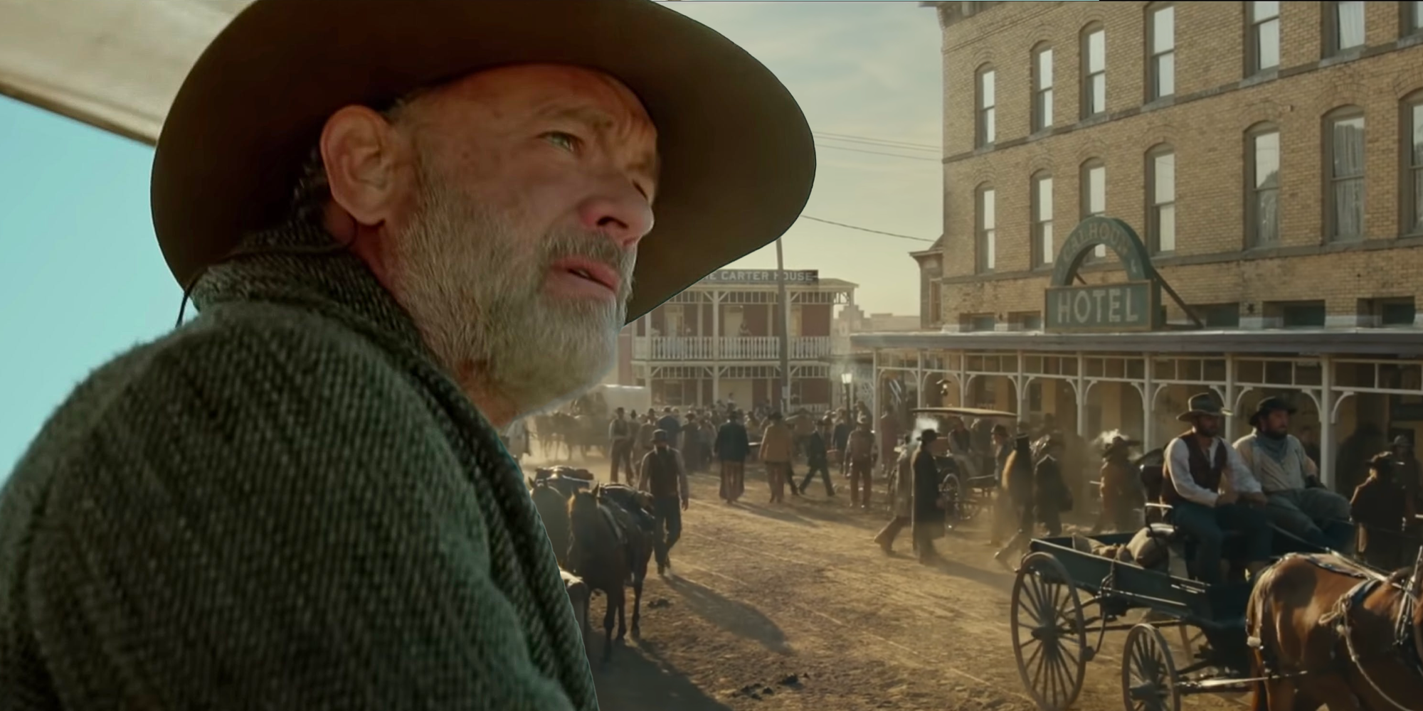 1883 tom hanks yellowstone cameo explained who does he play 