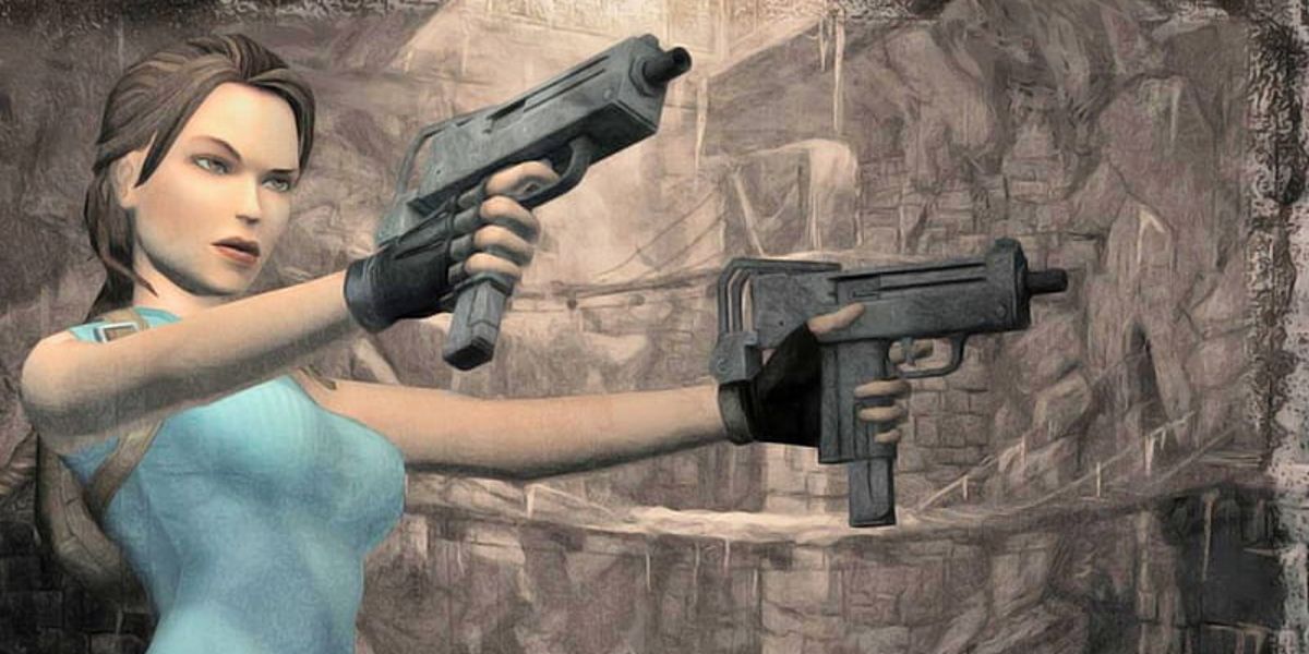 Tomb Raider Anniversary Lara Croft using Uzis