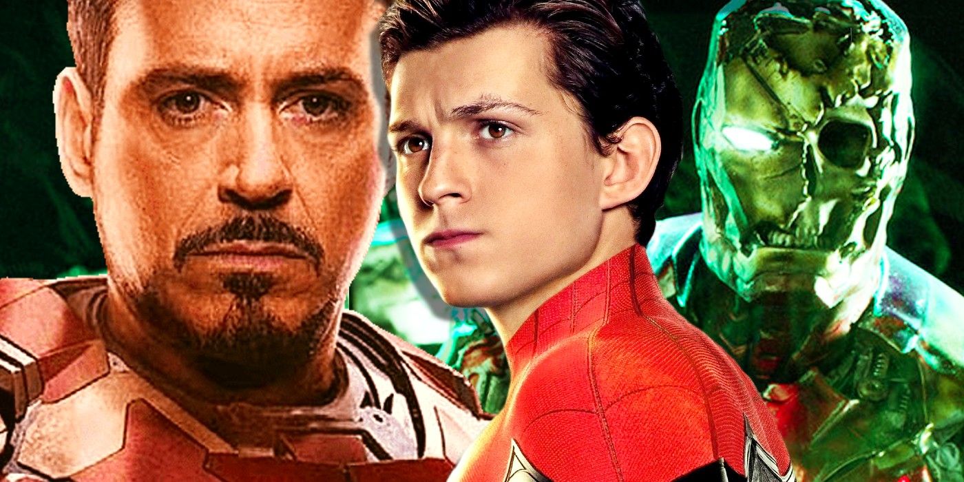 Tony Stark Iron Man Peter Parker SpiderMan No Way Home