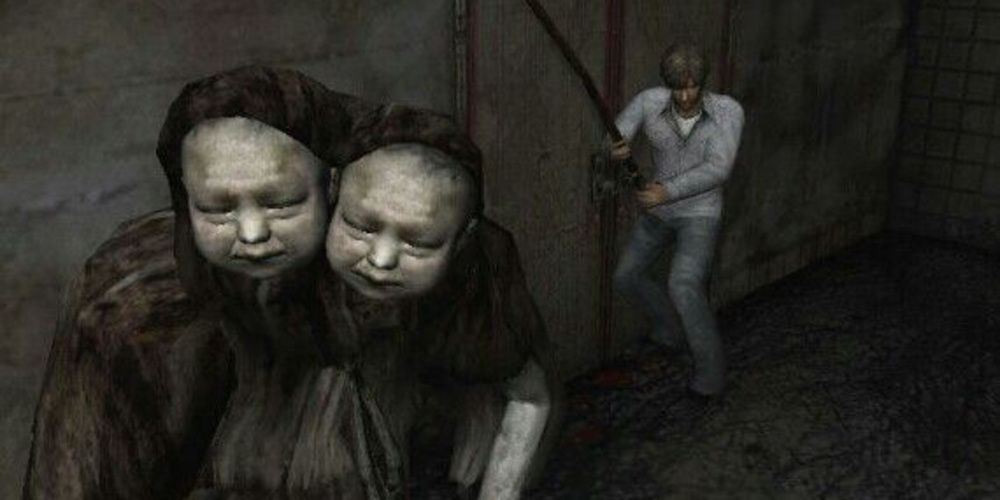 Twin Victim child flees from the protagonist in Silent Hill 2