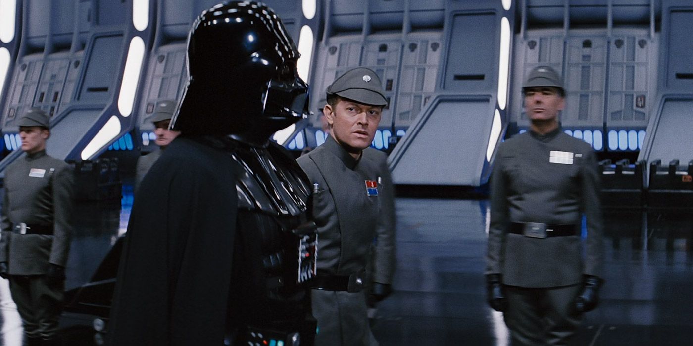 Vader arrives on the Death Star in Star Wars: Return of the Jedi