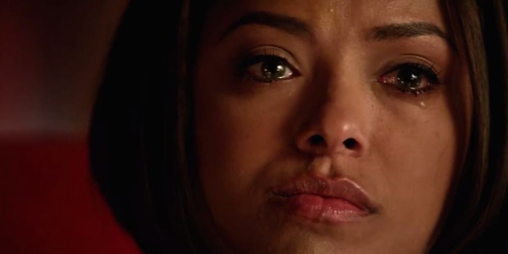 Vampire Diaries scene with Bonnie crying