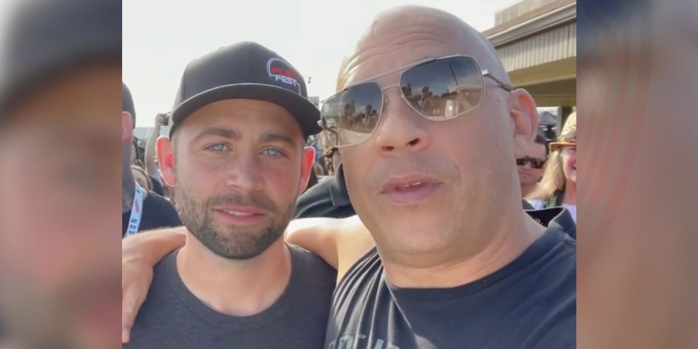 Vin Diesel and Cody Walker at FuelFest