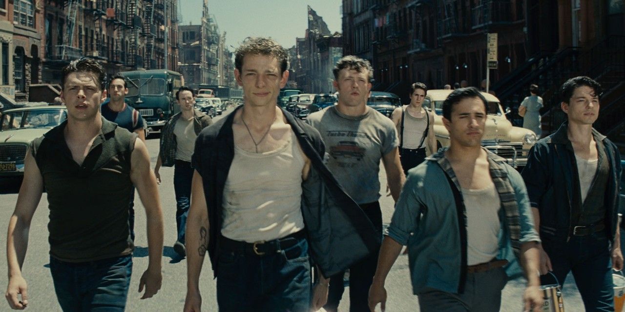 The Jets on the street in West Side Story