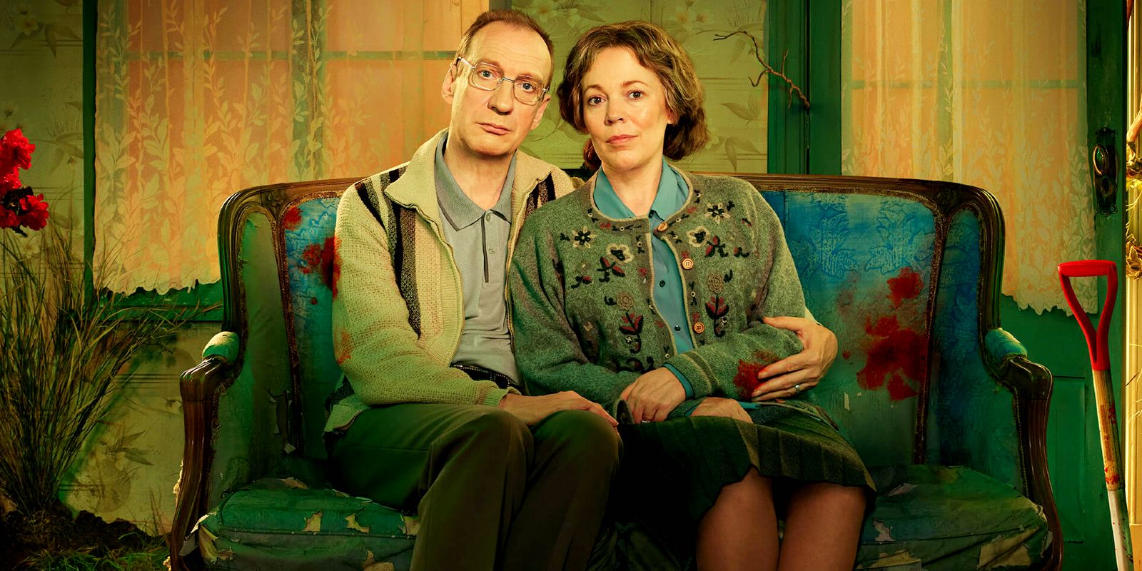 Olivia Colman and David Thewlis in Landscapers