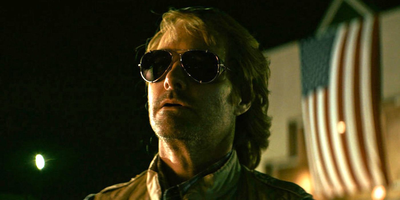 Will Forte wearing sunglasses in MacGruber