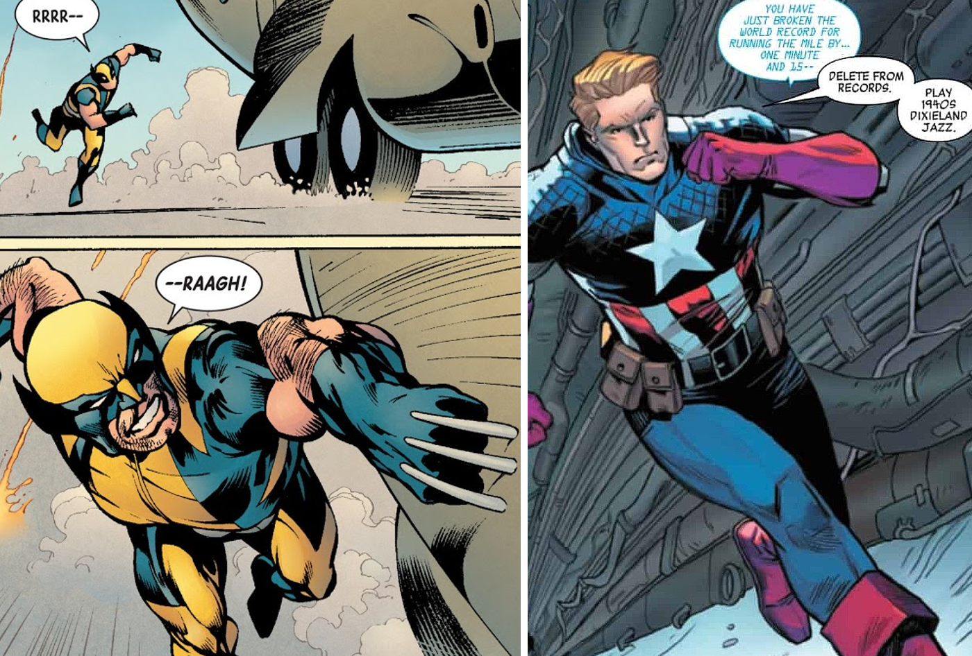 Wolverine Can Abuse His Healing Factor to Outrun Even Captain America