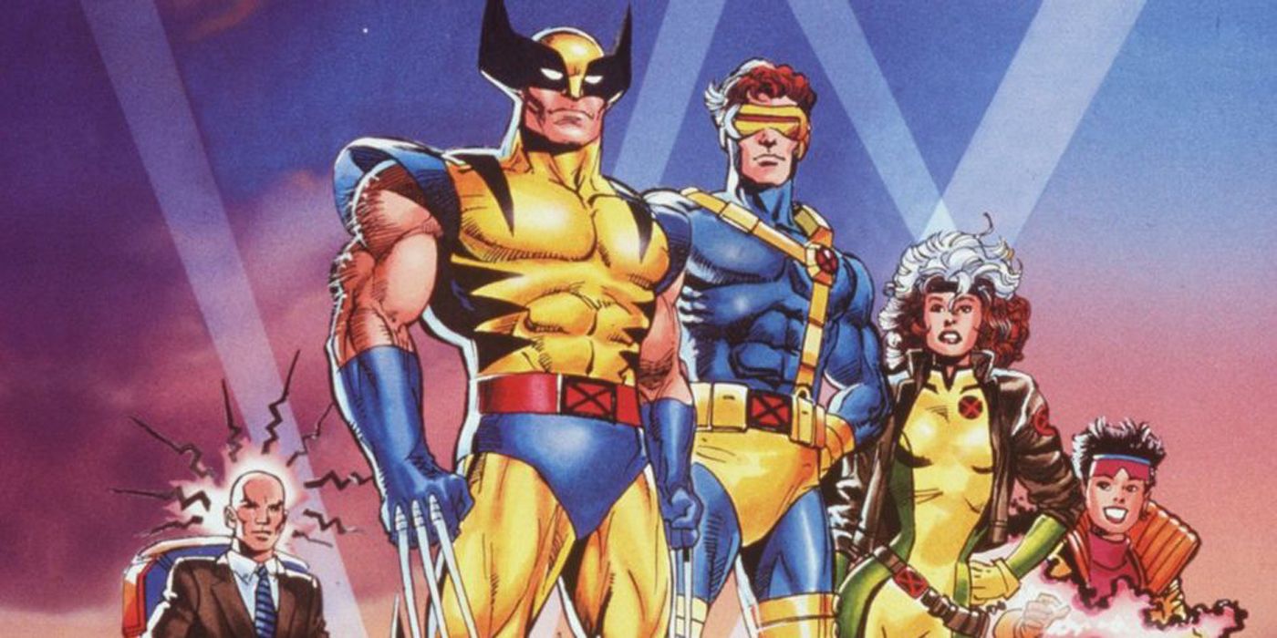 Wolverine leading the X-Men animated series team.