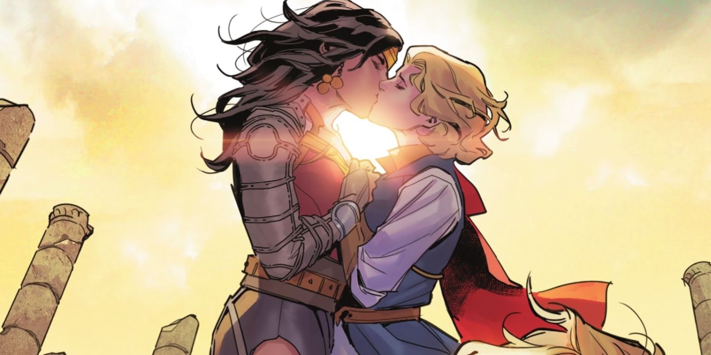 Wonder Woman Kiss DC Comics