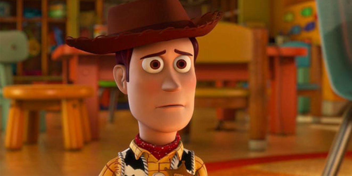 Woody Looking Sad In The Distance in Toy Story 3