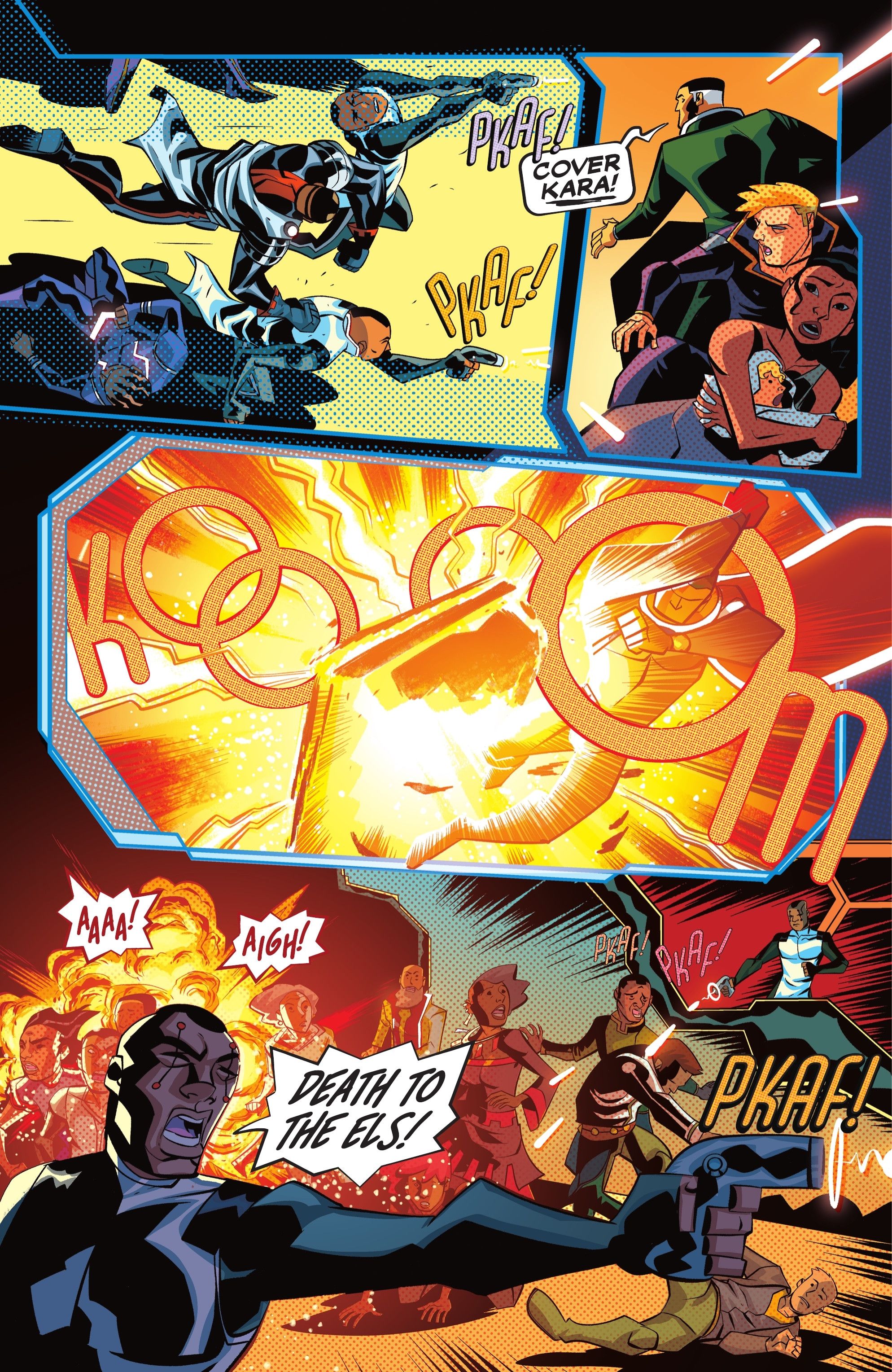 Kryptonian terrorists attack the infant Kara Zor-El&rsquo;s Naming Ceremony