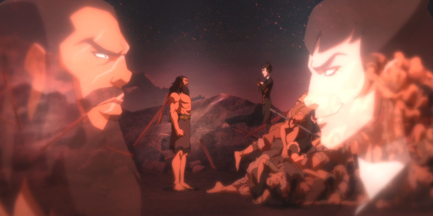 Young Justice Vandal Savage and Klarion The WItch Boy Meet