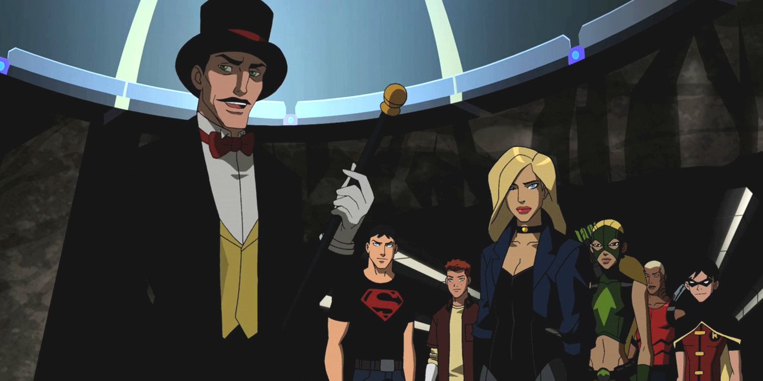 Young Justice Zatara with Black Canary and team