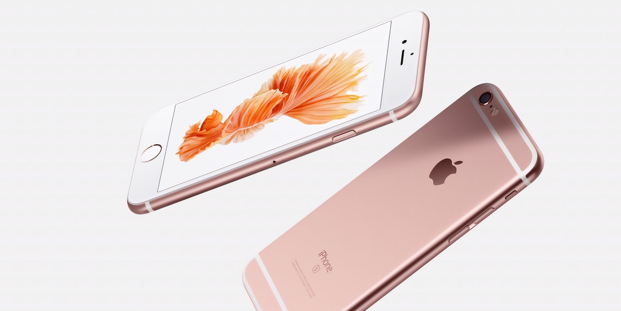 Render resmi iPhone 6s dalam emas mawar
