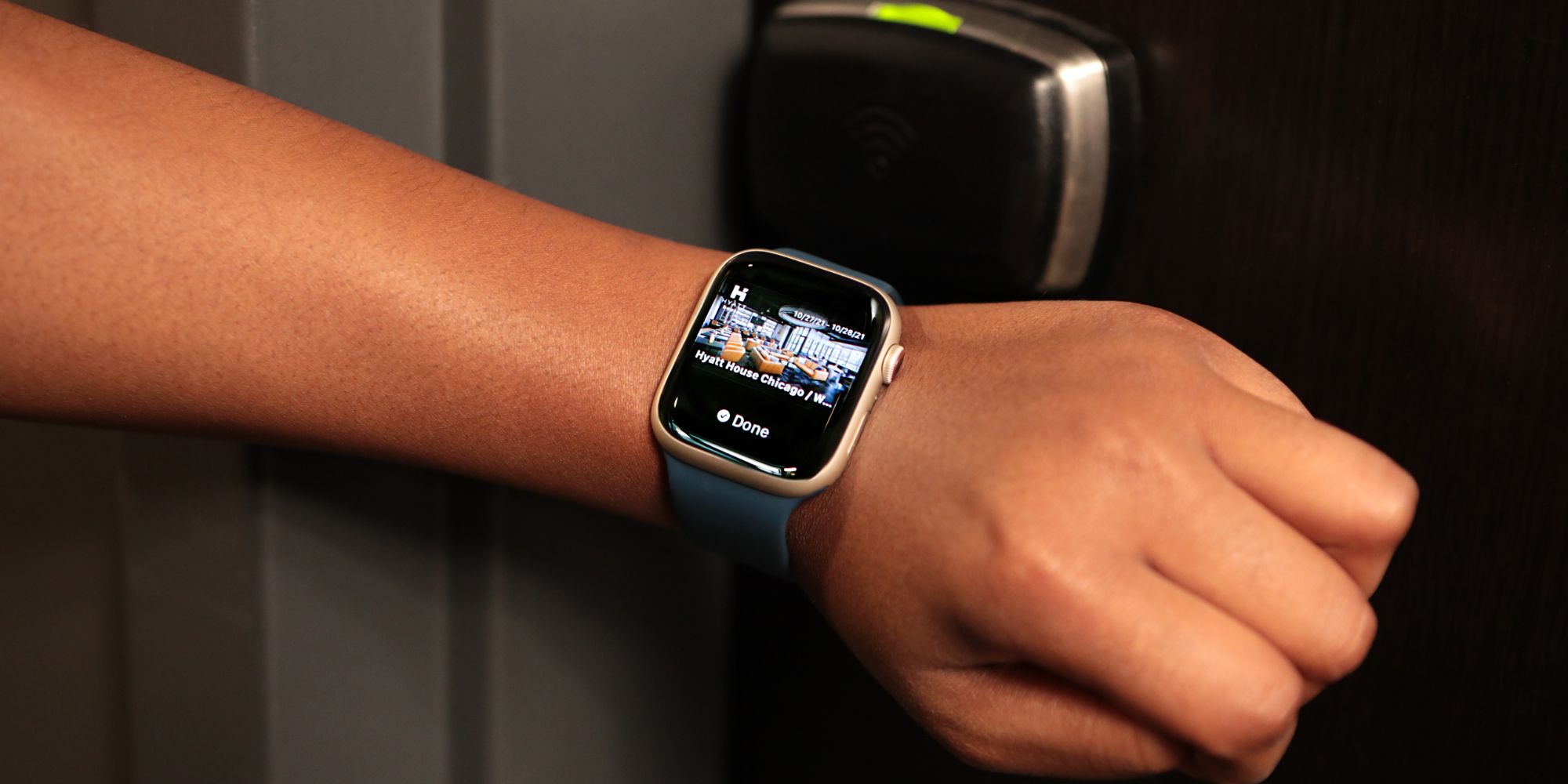 Using an Apple Watch to unlock a hotel room
