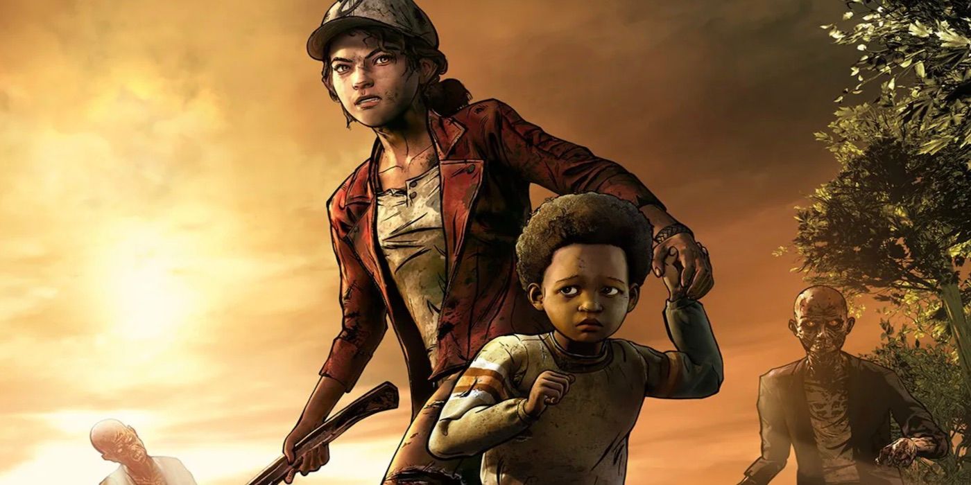 Clementine and A.J. in The Walking Dead: The Final Season.