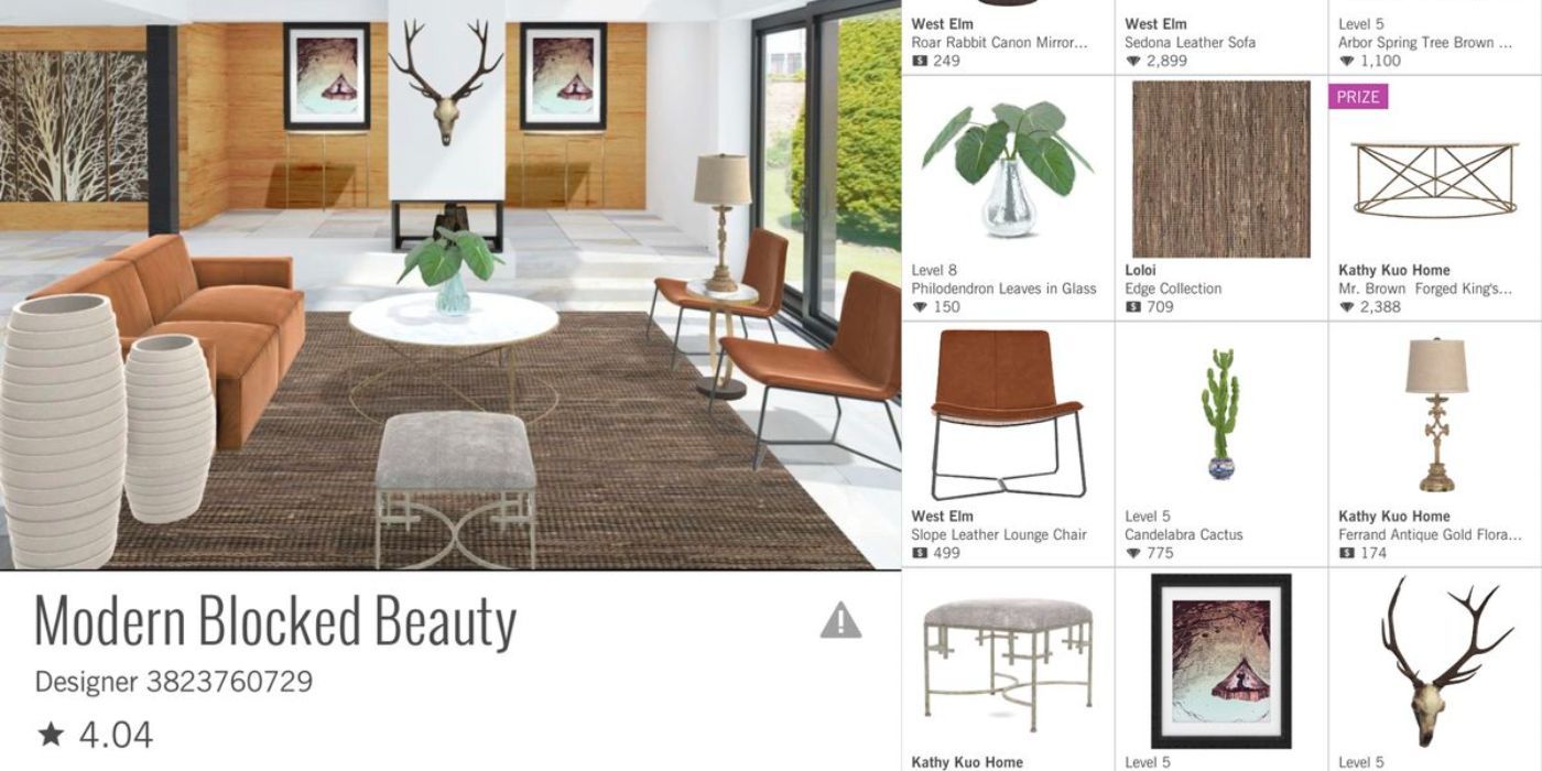 The interface for Design Home: Real Home Decor