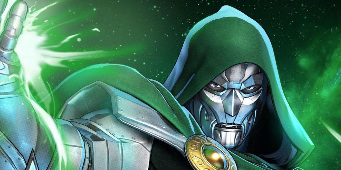 Doctor Doom about to use his powers in the comics