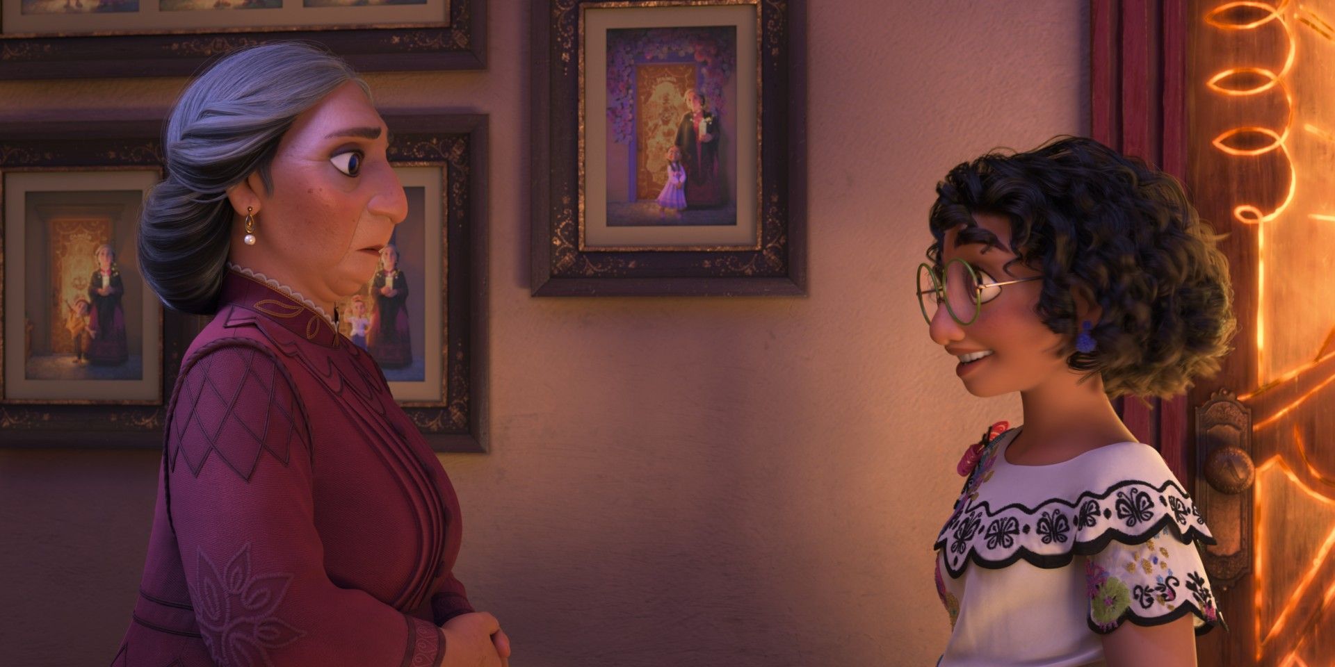 Abuela Alma and Mirabel in Encanto