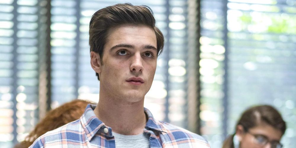 Nate sits in class on Euphoria