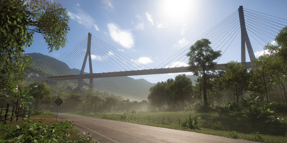 The Balurate bridge seen in Forza Horizon 5