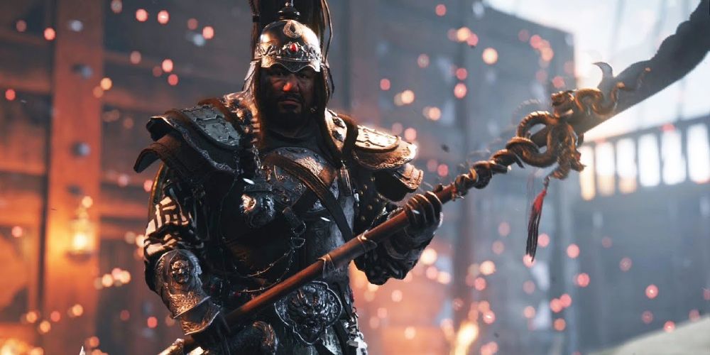 Khotun Khan holds a large blade in Ghost of Tsushima