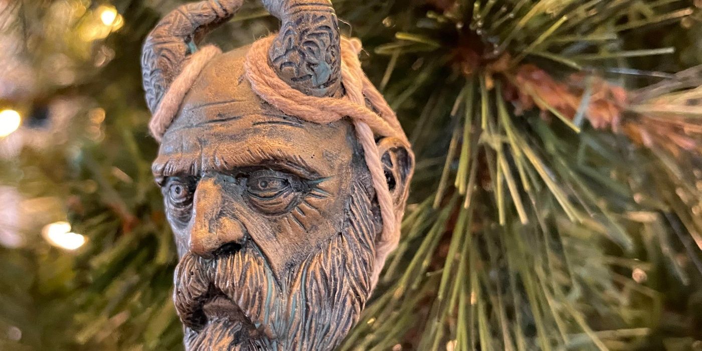 god of war mimir head christmas tree ornament